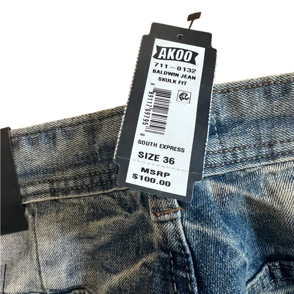 Akoo BALDWIN JEAN (SOUTH EXPRESS) 711-0132 (NWT) Skulk Fit - Picture 5 of 9